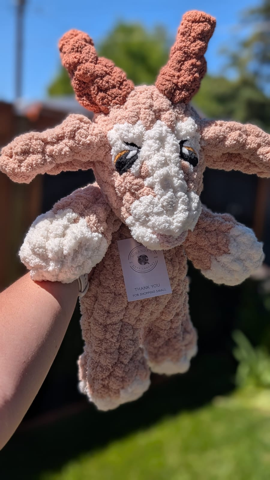 Chunky Knit Goat Snuggler