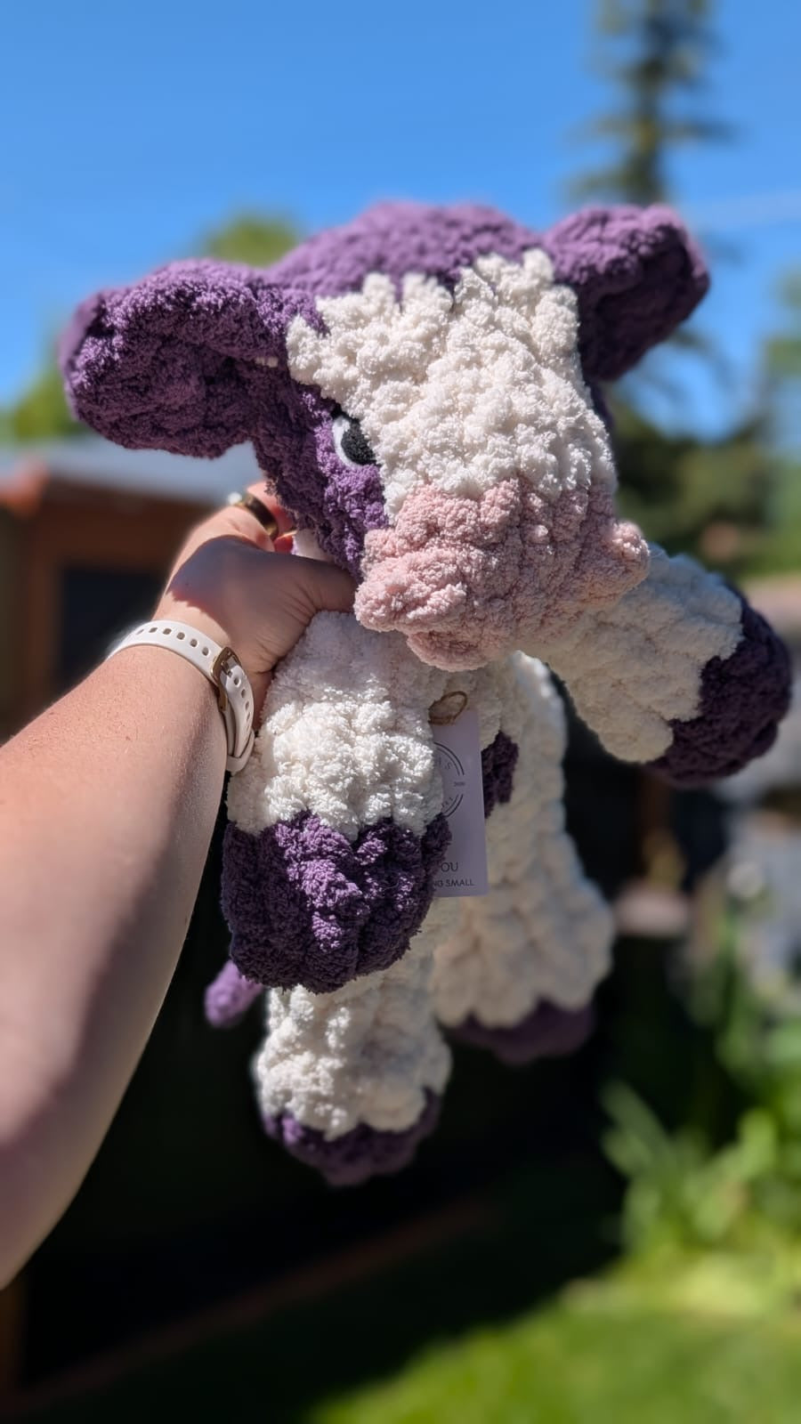 Chunky Knit Cow Snuggler