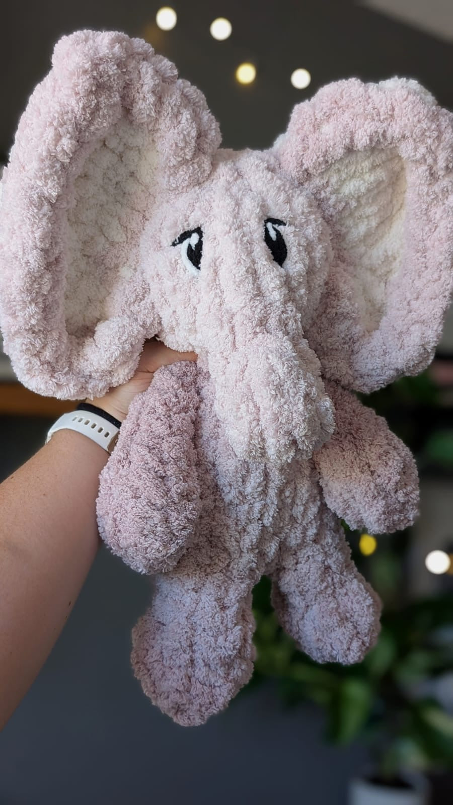 Chunky Knit Elephant Snuggler