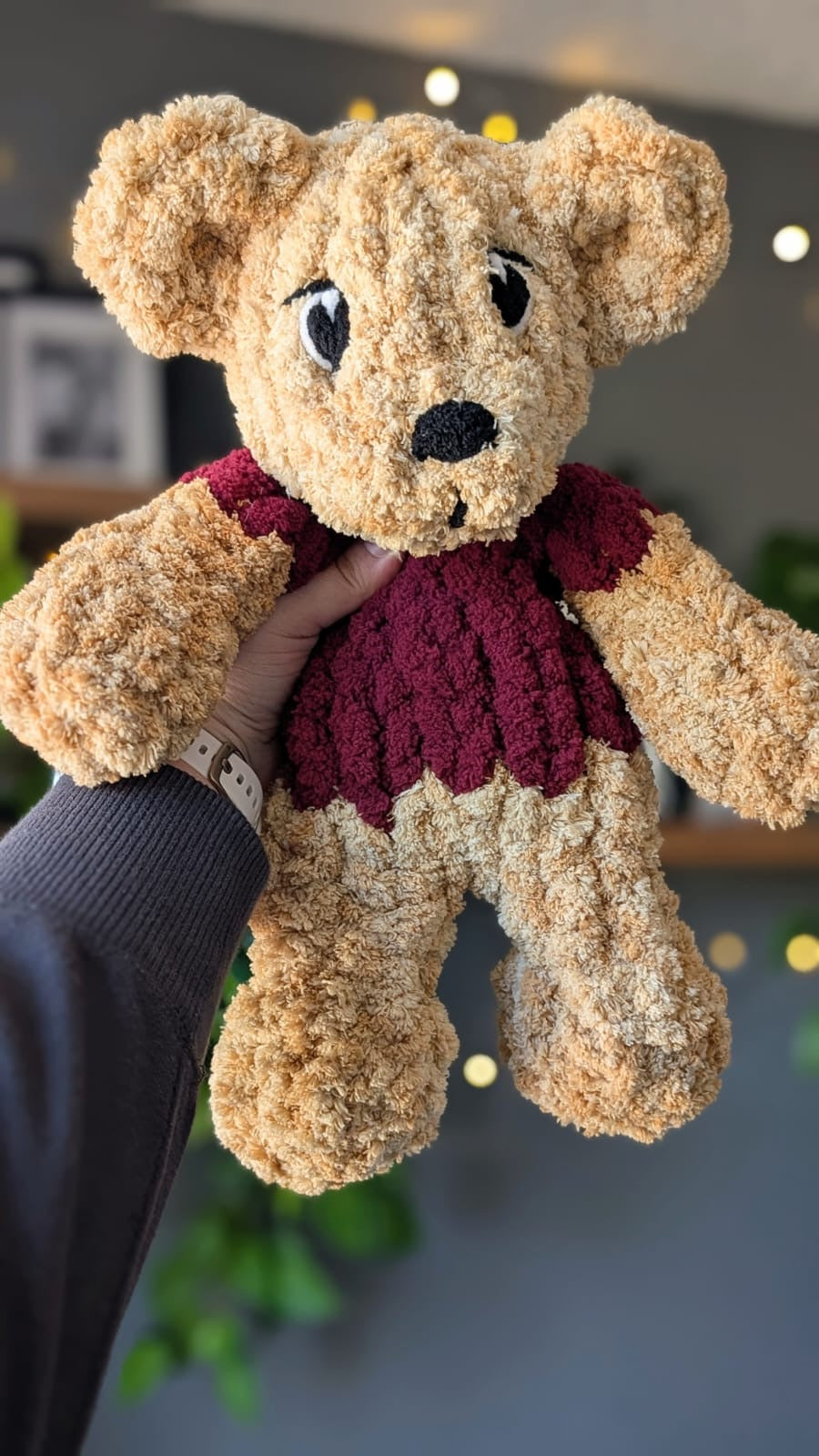 Chunky Knit Bear Snuggler