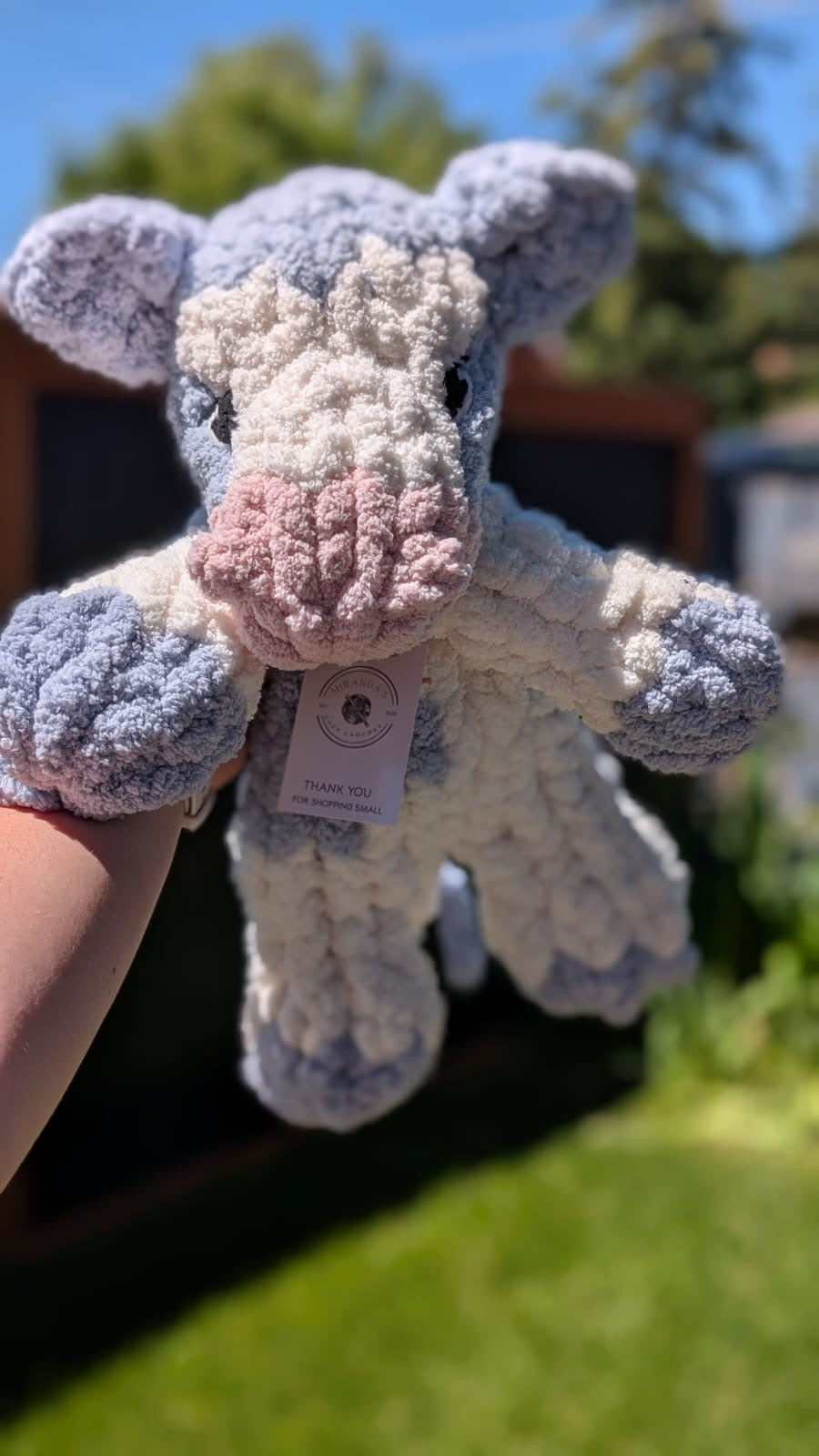 Chunky Knit Cow Snuggler