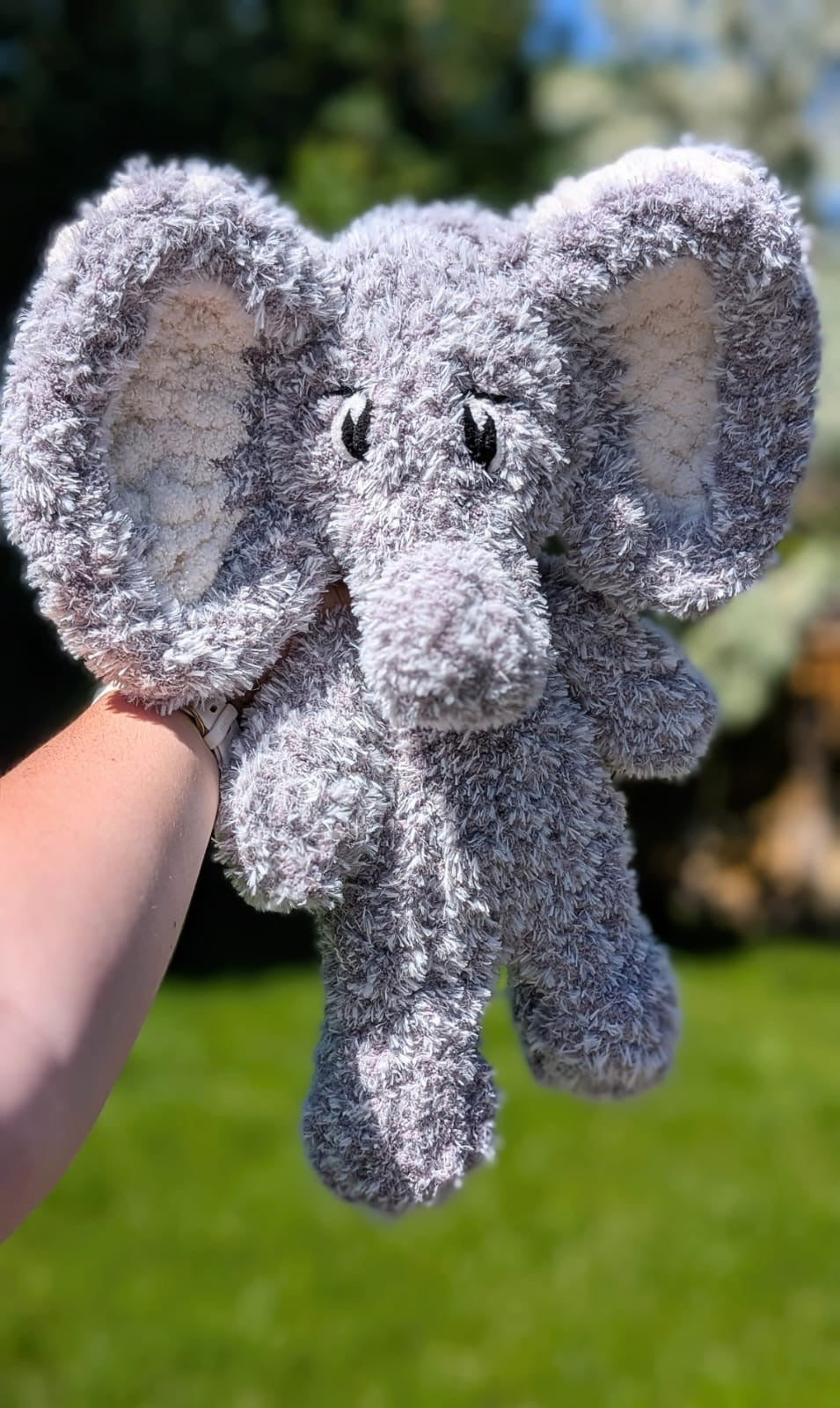 Chunky Knit Elephant Snuggler