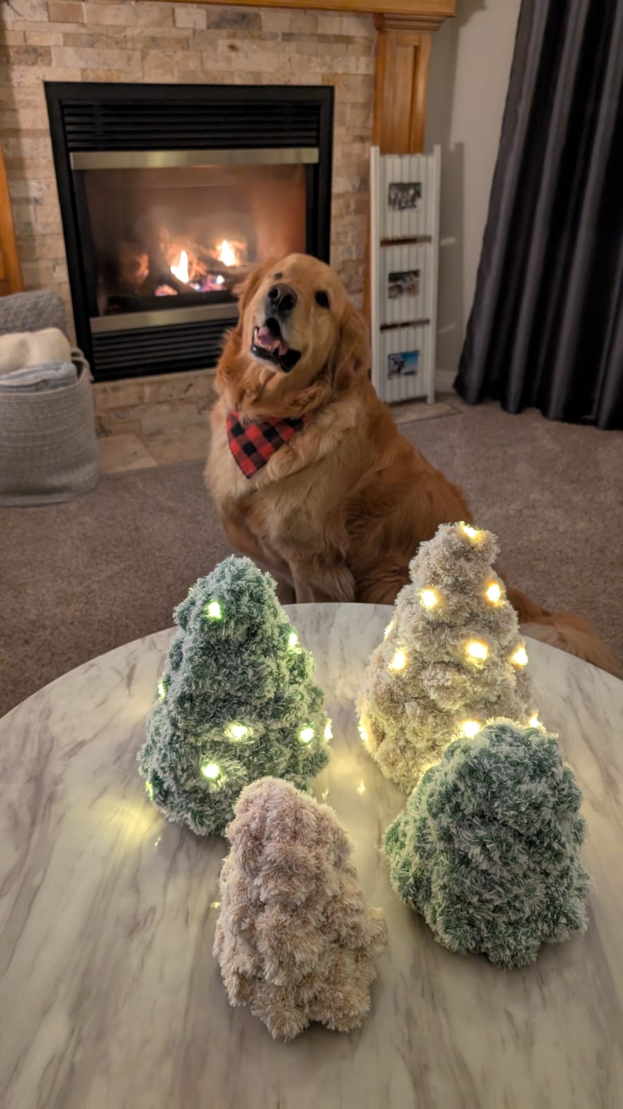 Chunky Knit Light Up Trees