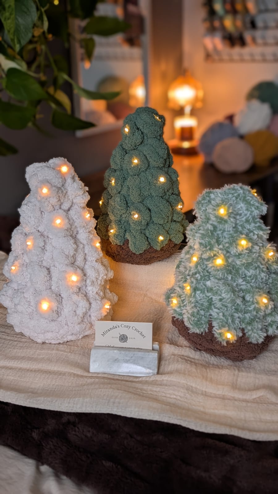 Chunky Knit Light Up Trees