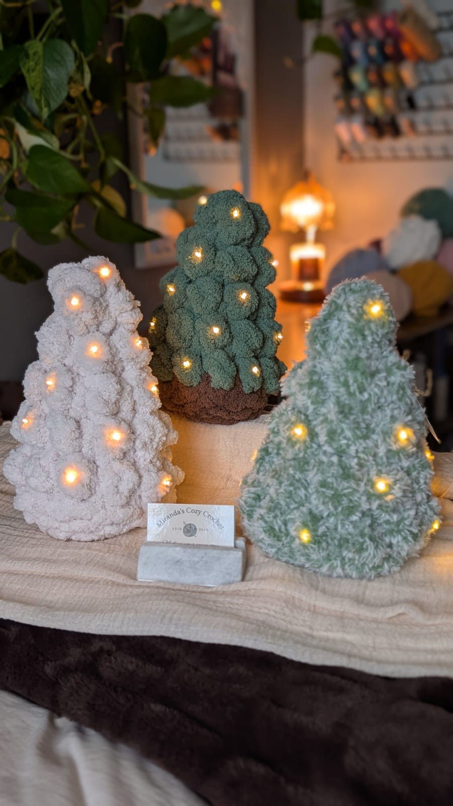 Chunky Knit Light Up Trees