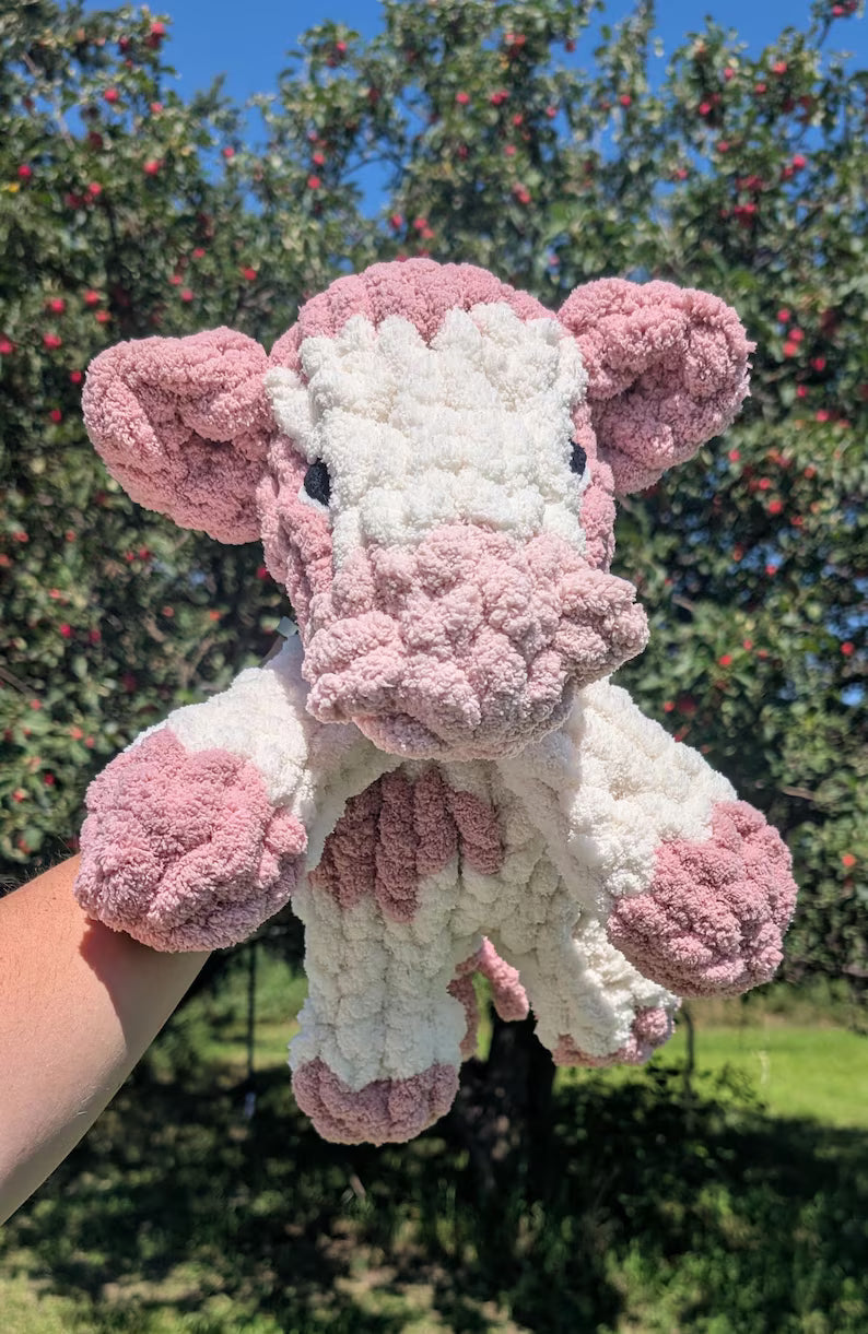 Chunky Knit Cow Snuggler