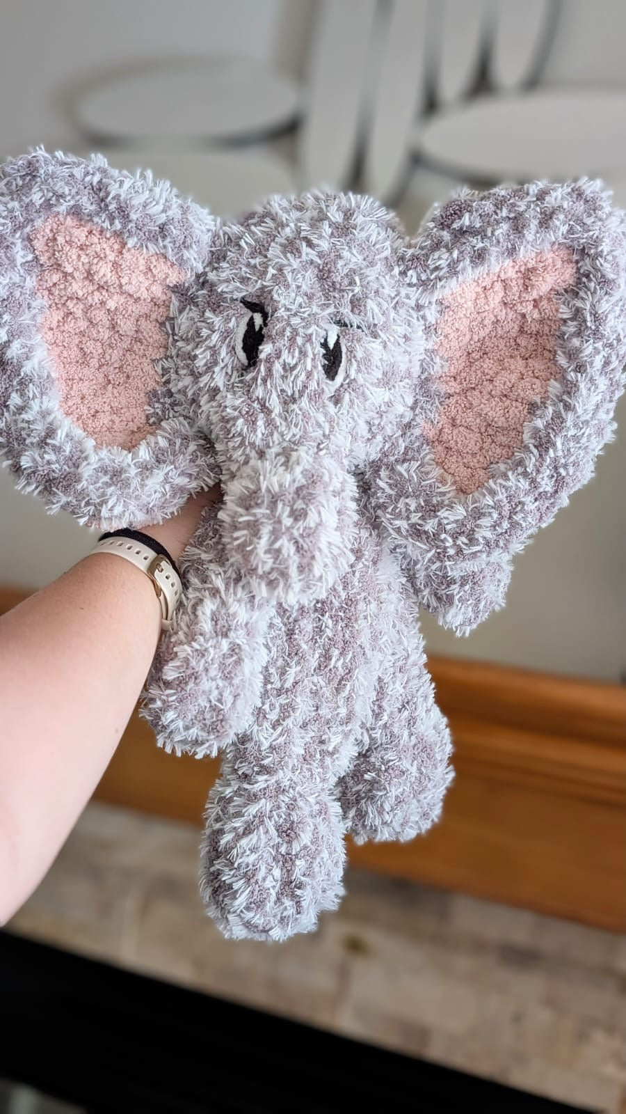 Chunky Knit Elephant Snuggler