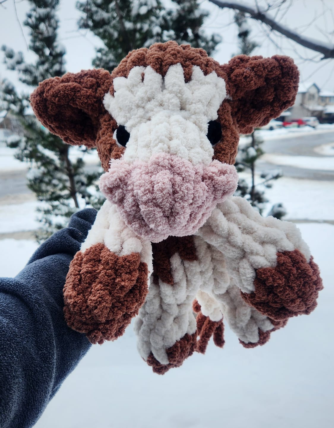 Chunky Knit Cow Snuggler