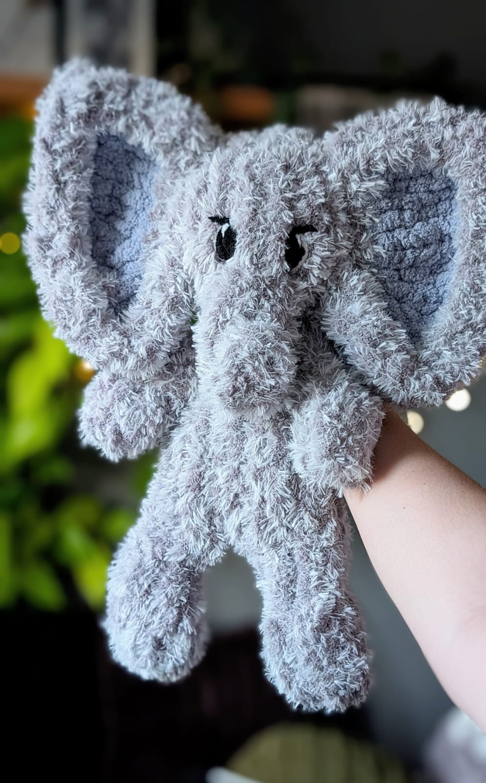 Chunky Knit Elephant Snuggler