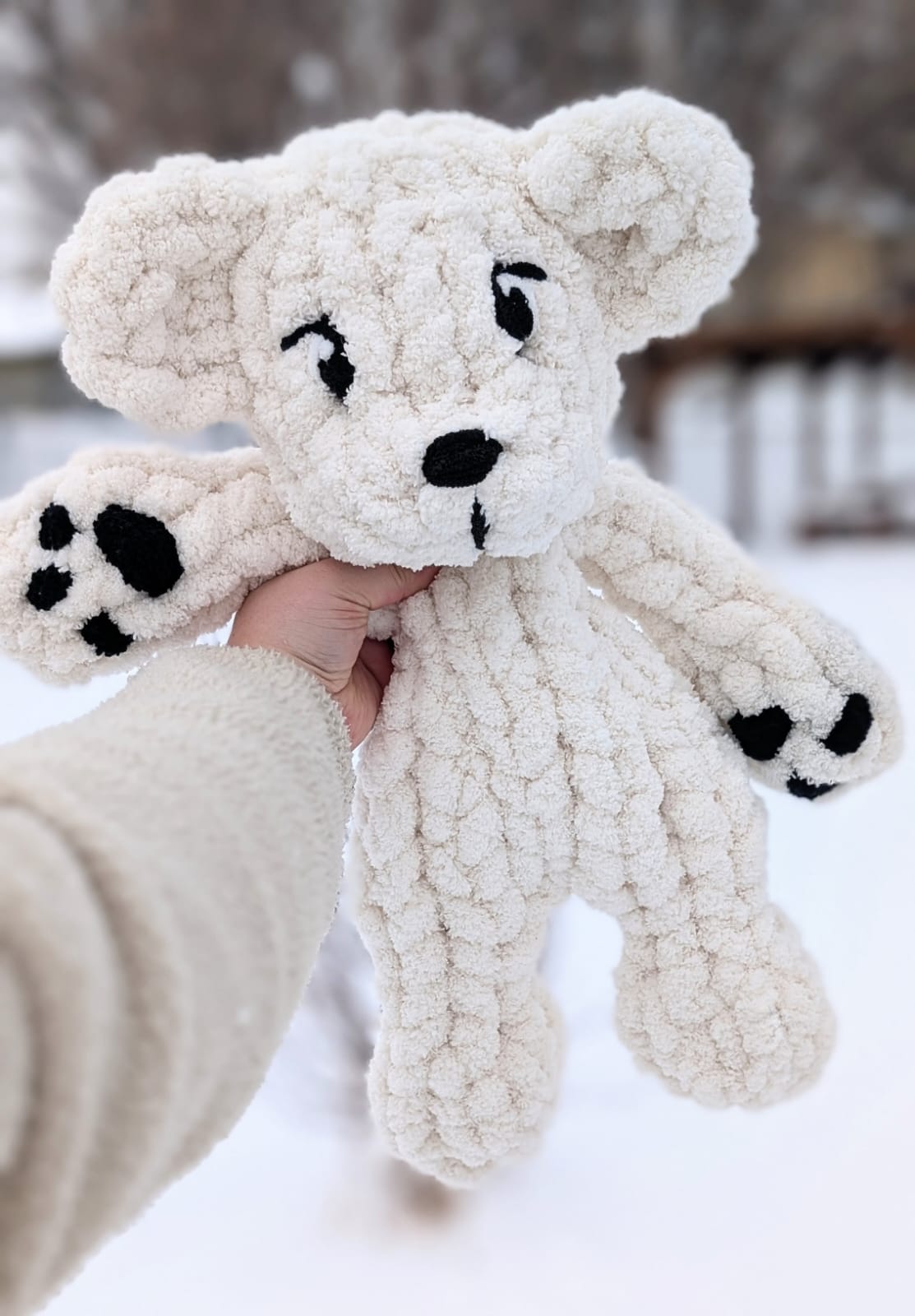 Chunky Knit Bear Snuggler