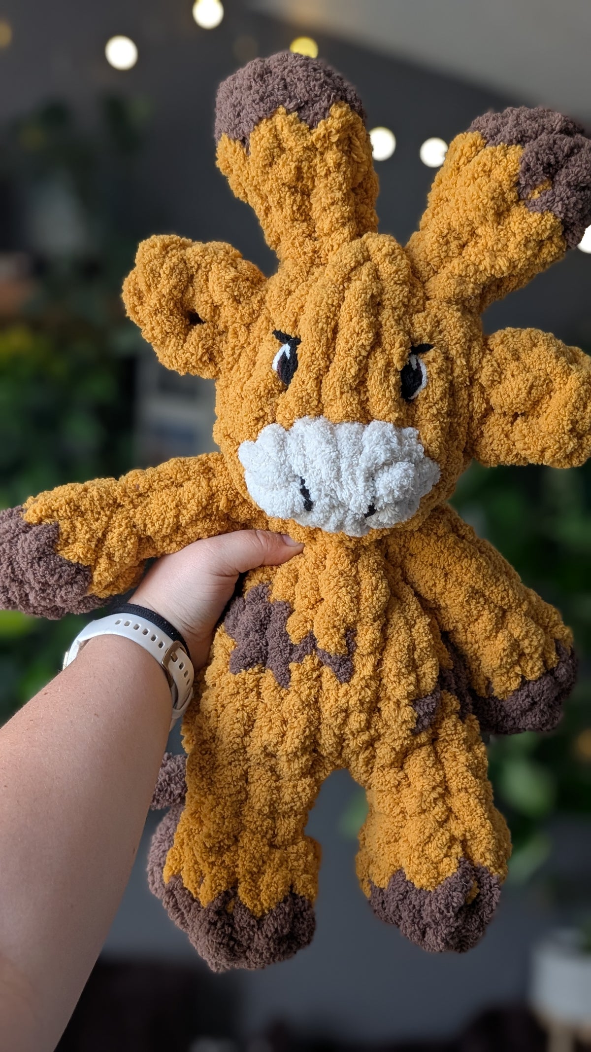 Chunky Knit Giraffe Snuggler